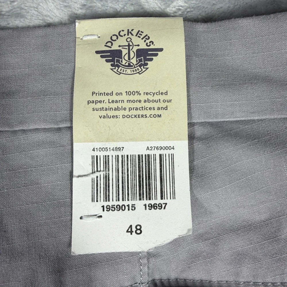 Dockers Tech Cargo Short Mens 48 Grey NWT‎ Smart 360 Tech Big & Tall A27690004